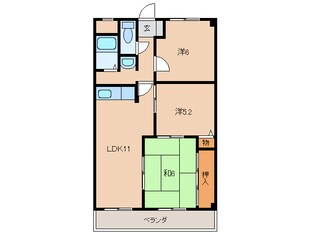 メゾンたんぽぽの物件間取画像